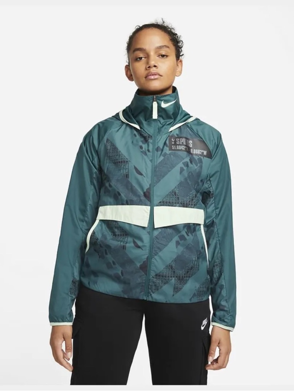 NWT NikeTottenham Hotspur AWF Hooded Full Zip Windbreaker Jacket